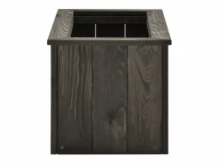 Discount Clicnbuy Arriate de madera maciza de pino oscuro 74x32x30 cm Gris