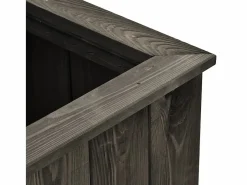 Discount Clicnbuy Arriate de madera maciza de pino oscuro 74x32x30 cm Gris