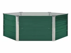 Clicnbuy Arriate elevado acero galvanizado 129x129x46 cm