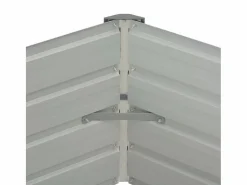 Clicnbuy Arriate elevado acero galvanizado 129x129x46 cm