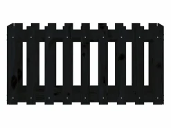 Clicnbuy Arriate elevado jardín con valla madera pino 100x50x50cm