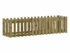 Clicnbuy Arriate elevado jardín valla madera impregnada pino 200x50x50cm