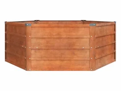Clicnbuy Arriate oxidado de acero corten 129x129x45 cm