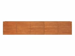 Online Arriate oxidado de acero corten 400x80x77 cm Jardinera
