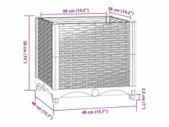 Clicnbuy Arriate polipropileno 40x40x38 cm