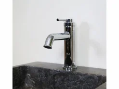 Online Essebagno Art Deco Mezclador bajo de lavabo cromado Plateado