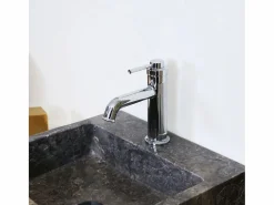 Online Essebagno Art Deco Mezclador bajo de lavabo cromado Plateado