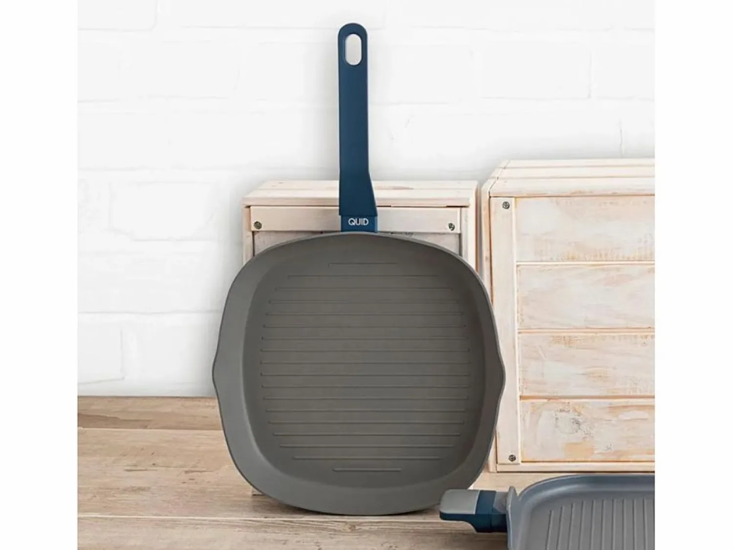 Hot Asador Baltic Quid aluminio estampado gris/ 39x28 cm Azul
