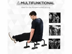 Sale Asas de flexiones de acero antideslizantes para un entrenamiento efectivo, color (36x25x20 cm) Aparato De Musculación