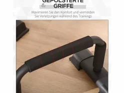 Sale Asas de flexiones de acero antideslizantes para un entrenamiento efectivo, color (36x25x20 cm) Aparato De Musculación