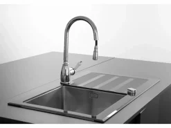 Essebagno Ascott Mezclador para fregadero con ducha extraíble cromado