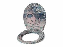 Sale Asiento de inodoro con bajada automática con llave en forma de corazón 19_0000733 Tapa De Inodoro