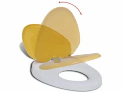 Helloshop26 Asiento de inodoro con cierre suave para adultos y niños y amarillo 02_0002893