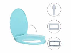 Clearance Helloshop26 Asiento de inodoro con cierre suave inodoro asiento de inodoro para baño para casa restaurante tienda hotel ovalado 02_0002925 Verde