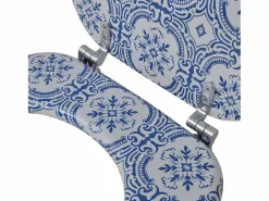 Online Helloshop26 Asiento de inodoro con tapa de diseño de porcelana 02_0002887 Azul