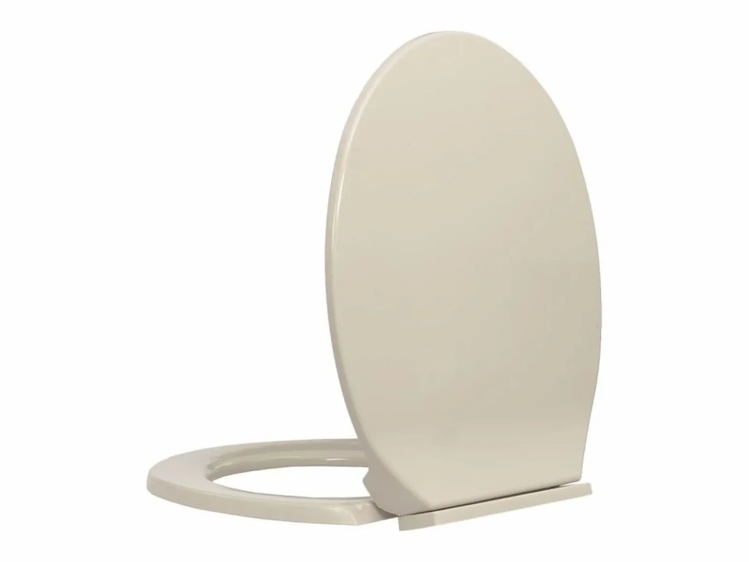 Online Helloshop26 Asiento de inodoro con tapa de cierre suave ovalado color albaricoque 02_0002919 Multicolor