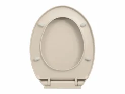 Online Helloshop26 Asiento de inodoro con tapa de cierre suave ovalado color albaricoque 02_0002919 Multicolor