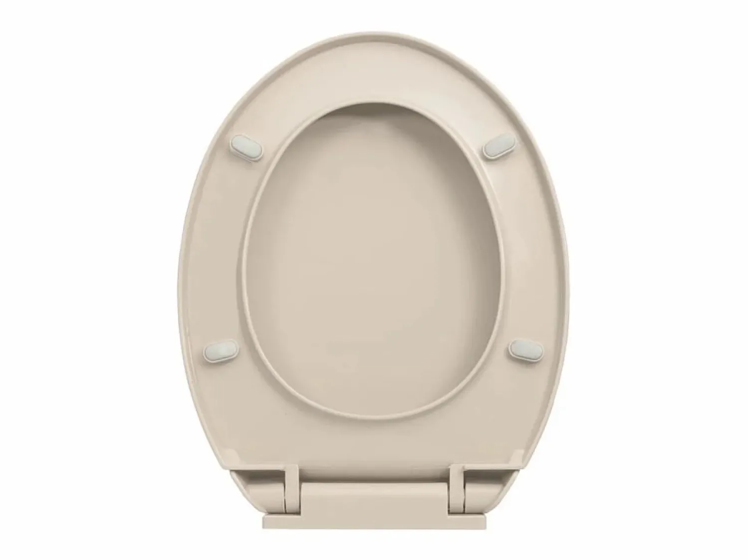 Online Helloshop26 Asiento de inodoro con tapa de cierre suave ovalado color albaricoque 02_0002919 Multicolor