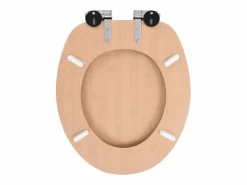 Helloshop26 Asiento de inodoro con tapa de MDF y tapa de bambú de cierre suave 02_0002896