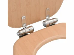 Helloshop26 Asiento de inodoro con tapa de MDF y tapa de bambú de cierre suave 02_0002896