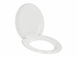 Outlet Helloshop26 Asiento de inodoro de cierre suave y liberación rápida 02_0002906 Blanco