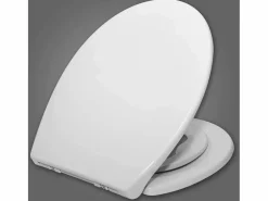 Online Helloshop26 Asiento de inodoro familiar con asiento para niños asiento de inodoro de plástico con cierre automático 19_0000682 Blanco