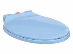 Sale Helloshop26 Asiento de inodoro ovalado de cierre suave 02_0002924 Azul