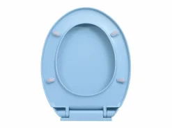 Sale Helloshop26 Asiento de inodoro ovalado de cierre suave 02_0002923 Azul