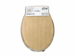 Five Asiento de WC de madera con efecto bambú Color natural claro