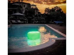 New Innovagoods Asiento hincahble Pulight con LED y mando a distancia multicolor Ø50x30 cm Transparente
