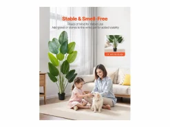 Ave del Paraíso Artificial SucceBuy, 1,8 m, Planta Artificial Tropical en Maceta, Falso Árbol Tropical, Planta Falsa Hojas Polietileno para Salón Verde