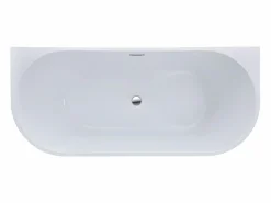Hot Shower & Design Bañera acrílica blanca, 255L, 180 x 75 x 58 cm, DIVINA Blanco