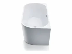 Hot Shower & Design Bañera acrílica blanca, 255L, 180 x 75 x 58 cm, DIVINA Blanco