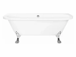 Bañera Acrílica De Pared Korfu 170Cm White + Tapón De Bañera Bañera Rinconera