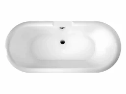Clearance ROGIER & MOTHES Bañera con patas CHELSEA 154 cm patas ÁGUILA NEGRAS Negro / Blanco