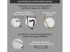ROGIER & MOTHES Bañera con patas CHELSEA 154 cm patas ÁGUILA ENVEJECIDO