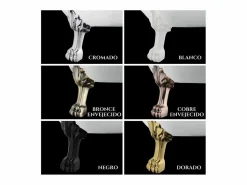 New ROGIER & MOTHES Bañera con patas CHELSEA 170 cm patas LEÓN BLANCAS Blanco