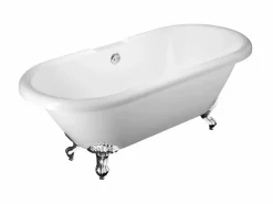 ROGIER & MOTHES Bañera con patas CHELSEA 154 cm patas LEÓN ENVEJECIDO