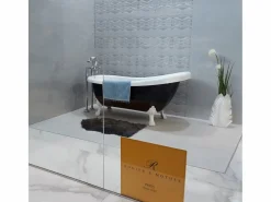 Clearance Bañera con patas RICHMOND NEGRA 171 cm patas ÁGUILA DORADAS Bañera Con Patas