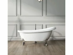 Outlet ROGIER & MOTHES Bañera con patas RICHMOND 171 cm patas LEÓN DORADAS Blanco / Dorado