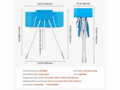 Online Bañera de Aseo, SucceBuy Bañera Plegable para Perro Claro para Pequeños Animales Azul