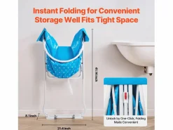 Online Bañera de Aseo, SucceBuy Bañera Plegable para Perro Claro para Pequeños Animales Azul