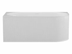 Shower & Design Bañera de esquina - 240L - mate - Acrílico - Esquina izquierda - 170cm - BARBORI