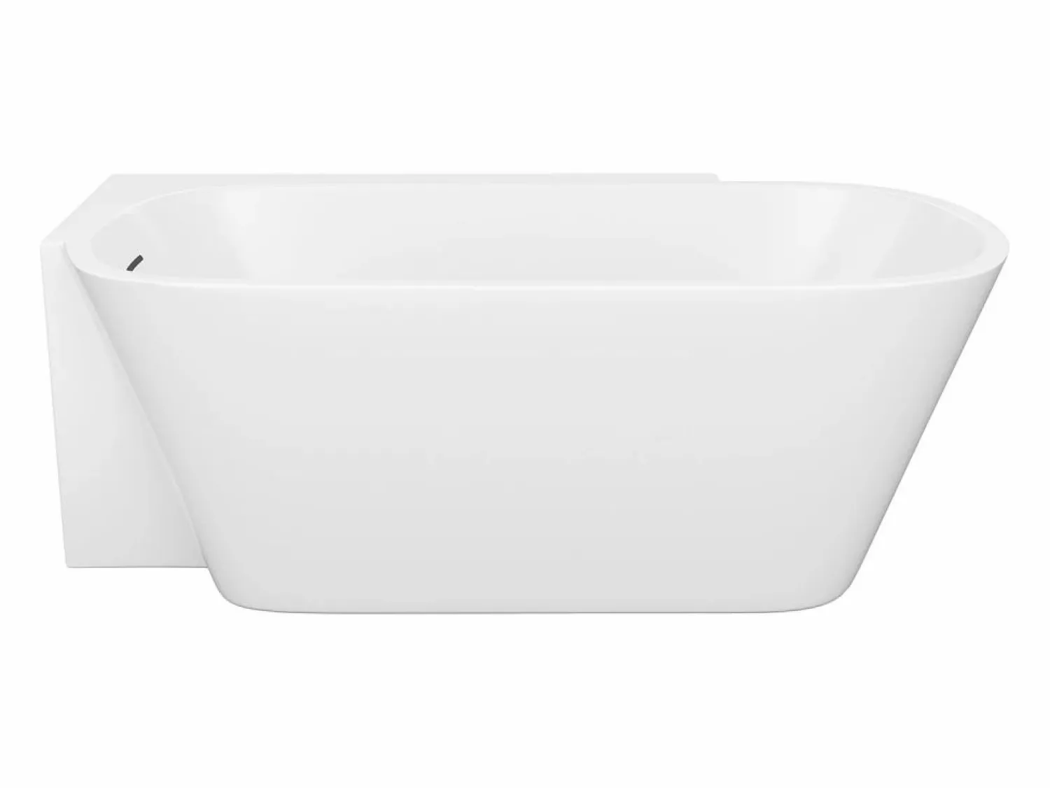 Discount Bañera de esquina blanca - 225 L - acrílico - 160 x 78 x 58 cm - esquina izquierda - RIVASO Bañera Rinconera