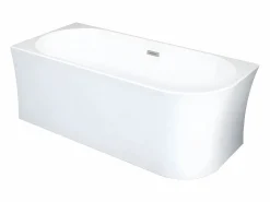 Hot Bañera de esquina izquierda - 228 L - 170 x 75 x 59 cm - Blanca - Acrílico - PONTICOLA Bañera Rinconera