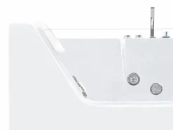 New Shower & Design Bañera de hidromasaje 1 plaza 263L ángulo izquierdo ARIA Blanco