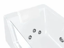 New Shower & Design Bañera de hidromasaje 1 plaza 263L ángulo izquierdo ARIA Blanco