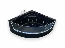 Online Bañera de hidromasaje 150 x 150 cm Cromoterapia 8 jets – Black Maple Bañera De Hidromasaje|Bañera Rinconera