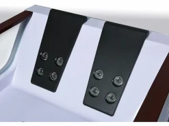 Clearance ELITESHOPPING Bañera de hidromasaje blanca para 2 personas 180 X 120 cm 18 jets - Pearl Blanco