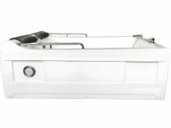 Bañera de hidromasaje blanca 175 X 132 cm Cromoterapia 14 jets - Fleur Bañera De Hidromasaje|Bañera Rinconera